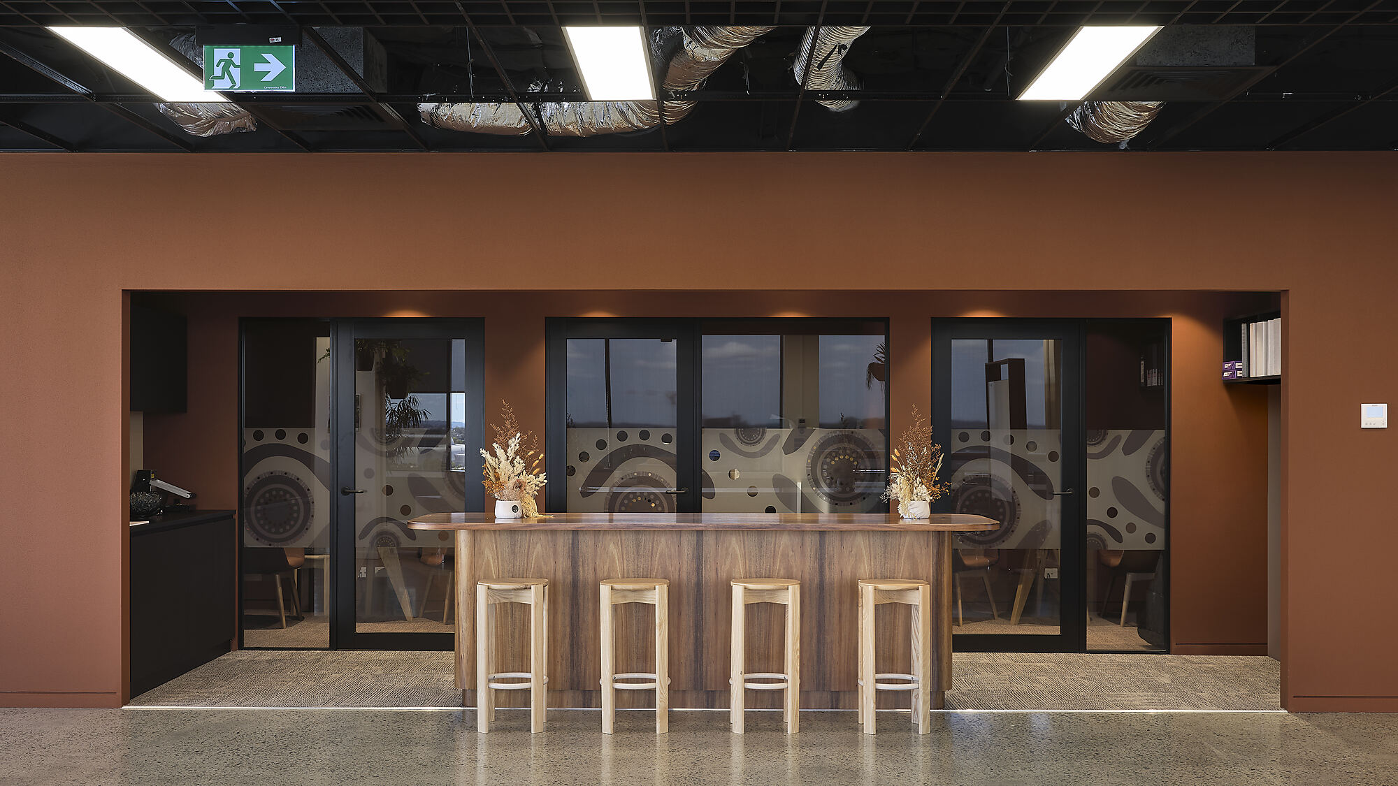 Interior photograph of Yarpa Indigenous Business & Employment Hub by Barton Taylor